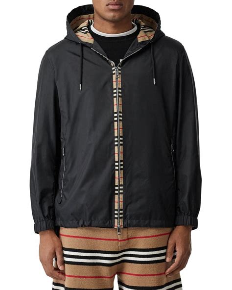 burberry hooded windbreaker jacket|Burberry blazer men's.